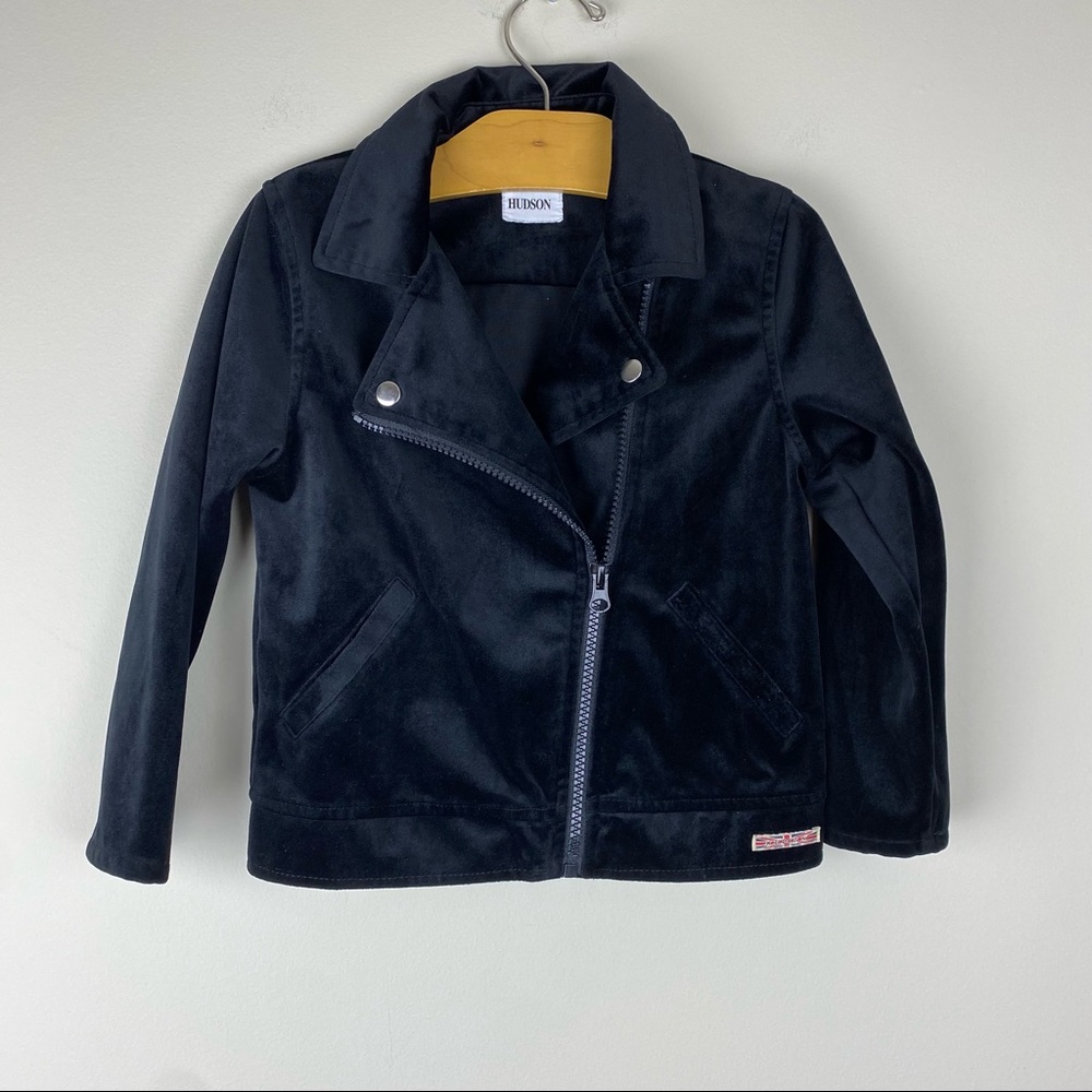 Hudson jeans moto style velvet finish jacket - Picture 1 of 4